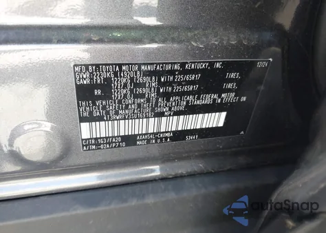 2025 Toyota Rav4 Hybrid Xle from USA, damaged, VIN 4T3RWRFV3SU169182